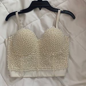 Small Pearls corset (nude)